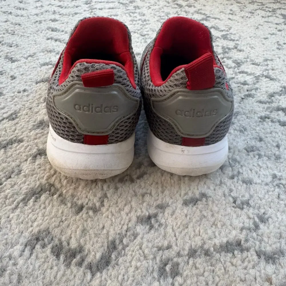 Adidas Lite Racers Shoes Grey/Red Size 11K